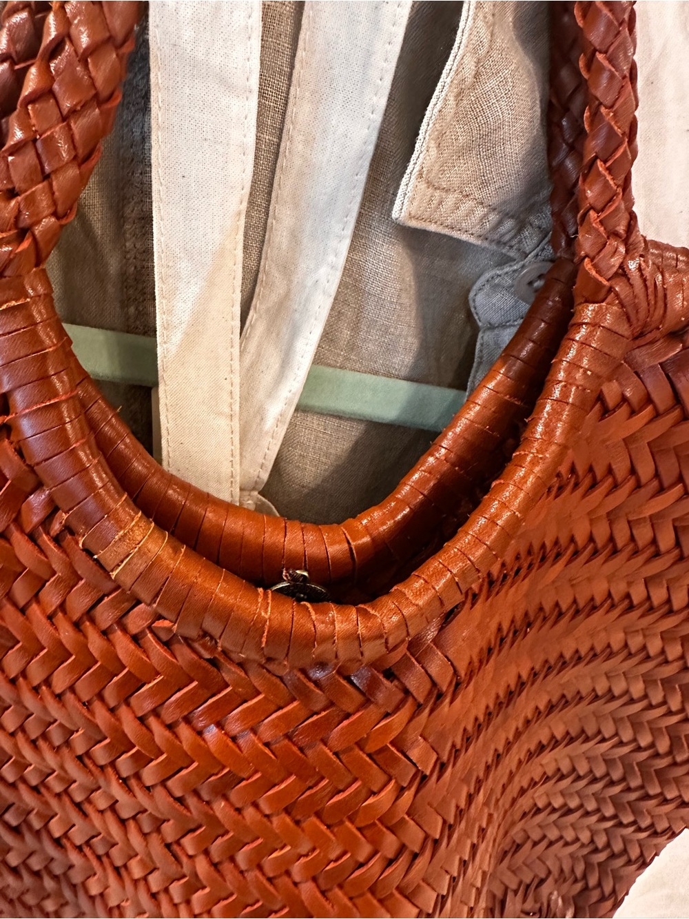 Dragon Diffusion Nantucket Basket Bag in Tan - Picture 8 of 12